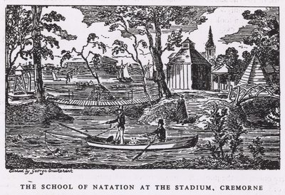 クレモネガーデンズスタジアムのネイションスクール 作： George Cruikshank