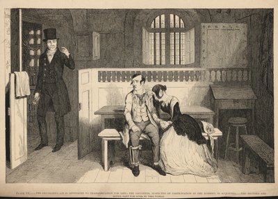 酔っぱらいの息子は生涯交通機関を宣告された 作： George Cruikshank