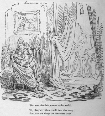 世界で最も荒涼とした女性、c1820。 作： George Cruikshank