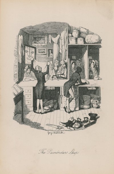 質屋の店 作： George Cruikshank