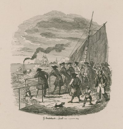 グリニッジ病院の遊歩道 作： George Cruikshank