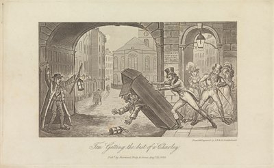Tom Obtendo o melhor de um Charley 作： George Cruikshank