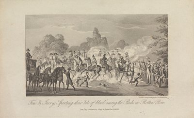 トムとジェリー、彼らの「血のかけら」をスポーツしています... 作： George Cruikshank