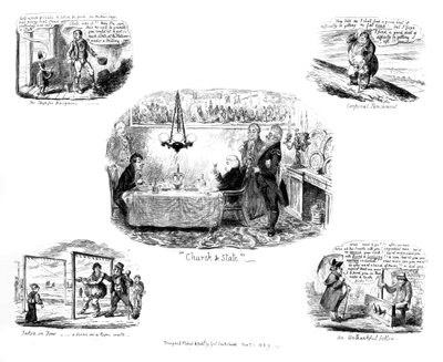 様々な漫画、1829年。 作： George Cruikshank
