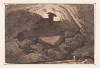 洞窟のシーン 作： George Cumberland