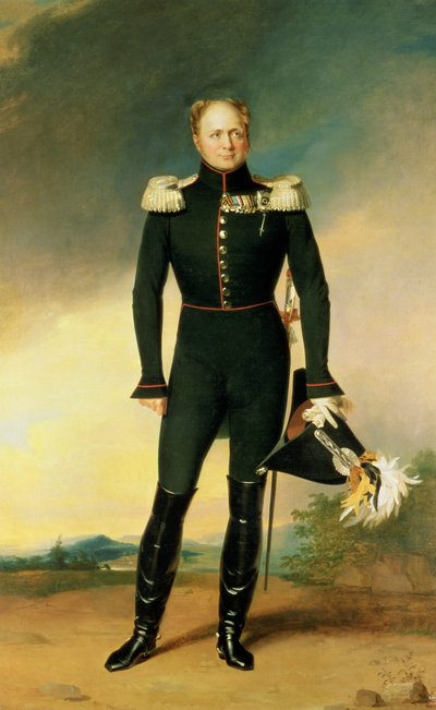 皇帝アレクサンドル1世（1777-1825）の肖像 1825年（油彩・キャンバス 作： George Dawe