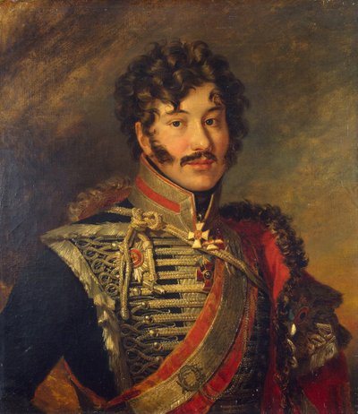 1825年以前のセルゲイ・ニコラエビッチ・ランスコイ将軍1774-1814の肖像 作： George Dawe