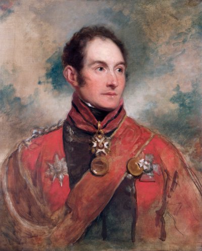 サー・エドワード・バーンズ中将の肖像、イギリス兵、1818年 作： George Dawe