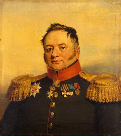 1825年以前のPavel Alexeyevich Tuchkov 1776-1858の肖像 作： George Dawe