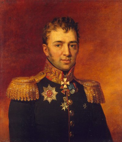 1825年以前のピョートル・ガブリロビッチ・リハホフ1758-1813の肖像 作： George Dawe