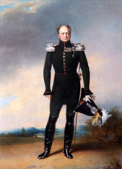 ロシア皇帝アレクサンドル 1 世の肖像、1825 年。 作： George Dawe