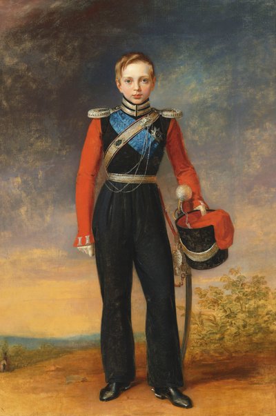 皇太子アレクサンドルニコラエビッチ1818-1881の肖像。 作： George Dawe