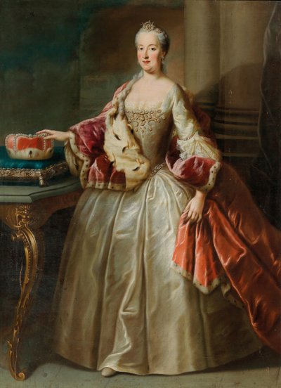 マリア・アンナ・オブ・プファルツ・ズルツバッハ、1722-1790、バイエルン王女の肖像。 作： George Desmarées