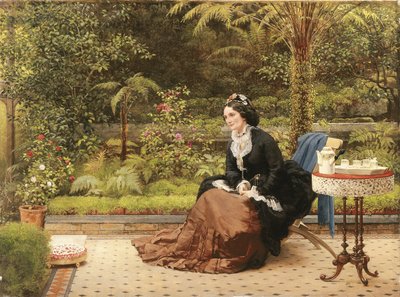 五時の時計、1874年頃 作： George Dunlop Leslie