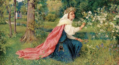 マチルダ-ダンテ、パーガトリー、カント28 作： George Dunlop Leslie