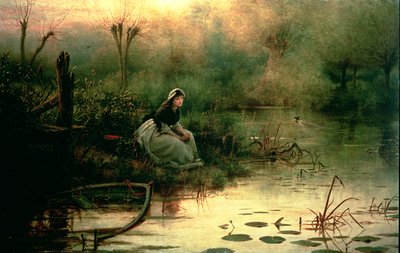 ウィロー、ウィリアム・シェイクスピアーによる「ハムレット」のウィロー（1564-1616） 作： George Dunlop Leslie
