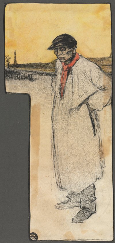 挿絵のデザイン、男性立ち姿 作： George Dupuis