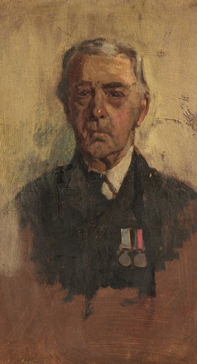 B.バクスターの肖像、90th & 41st、c.1920（パネルに油絵 作： George Edmund Butler