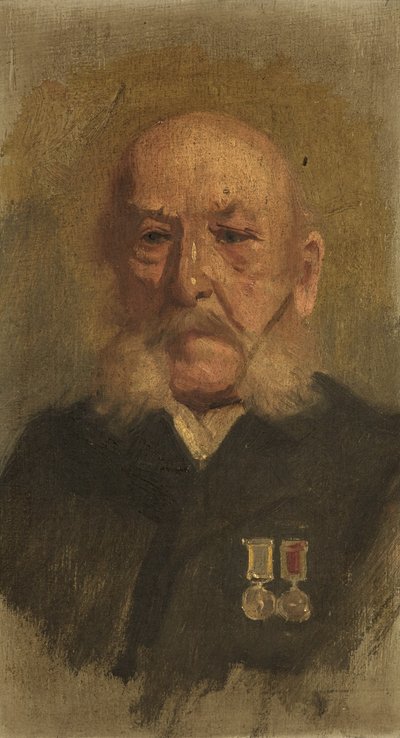 R.A.のC.ピペットの肖像 1920年頃（パネルに油彩 作： George Edmund Butler