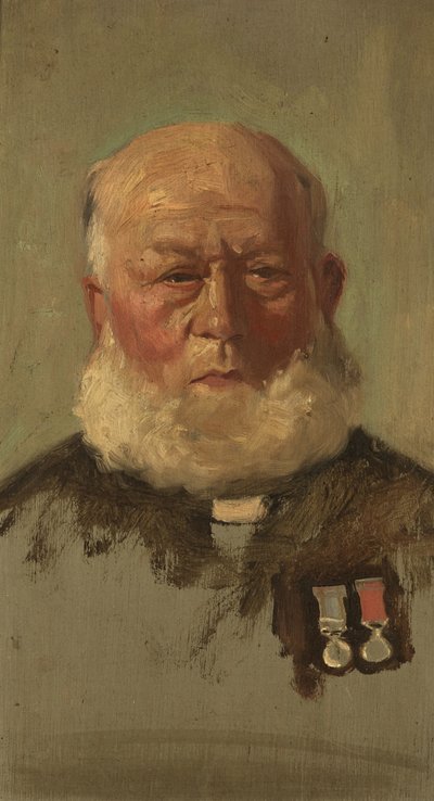 J.サマーズ（R.N.）の肖像 1920年頃（パネルに油彩 作： George Edmund Butler