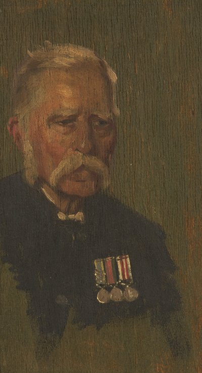 4代目P.ペイジの肖像 1920年頃（パネルに油彩 作： George Edmund Butler