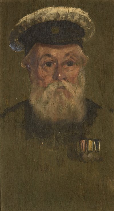 W.H.マッケッグ（R.N.）の肖像 1920年頃 （パネルに油彩 作： George Edmund Butler