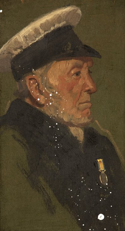 W.ラヴィントンの肖像（R.N.）1920年頃（パネルに油彩 作： George Edmund Butler