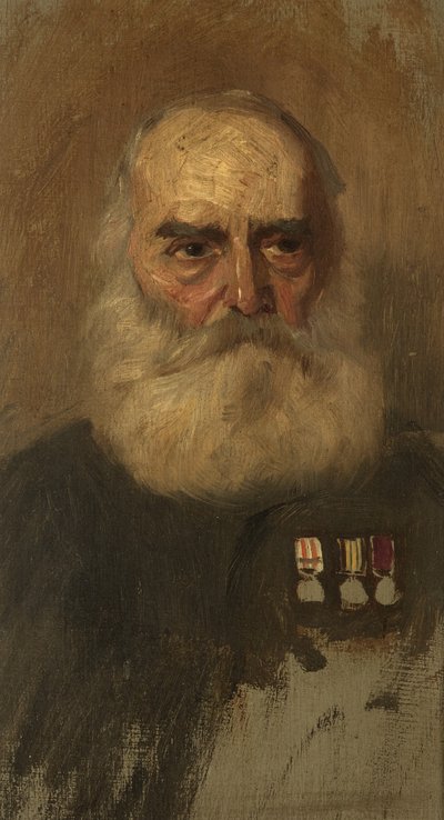 W.パティックの肖像、R.バグド、1920年頃（パネルに油彩 作： George Edmund Butler