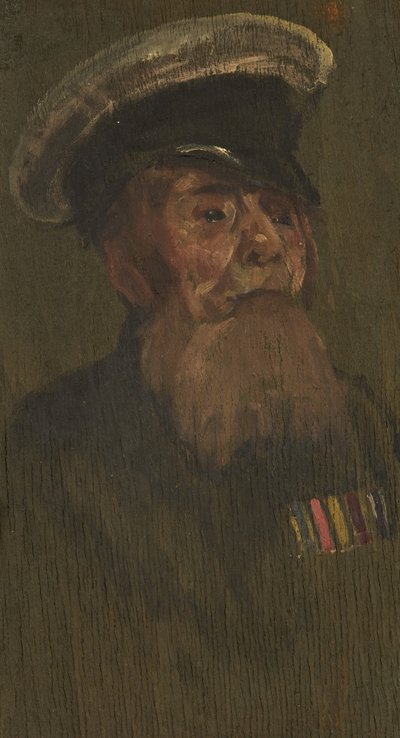 R.M.L.I.のW.ショートの肖像、1920年頃（パネルに油彩 作： George Edmund Butler