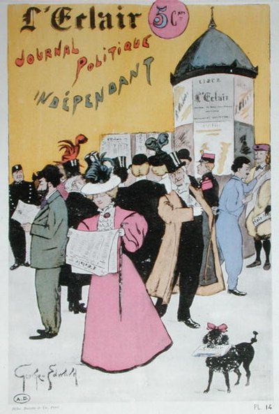 独立系政治新聞「レクレア」のポスター広告 作： George Edward (b.1866)