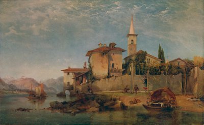 イタリアンレイクシーン、1853年、1935年 作： George Edwards Hering