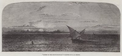 地中海の夕日 作： George Edwards Hering