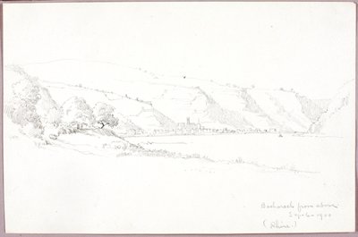 上から見たバカラック（ライン川） 作： George Elbert Burr