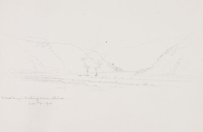 ビンゲンの下 ライン川を見下ろす 作： George Elbert Burr