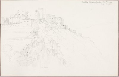 ザンクト・ゴアールのラインフェルス城 作： George Elbert Burr