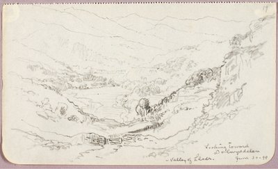 ドルウィドラン方面を望む、レドルの谷 作： George Elbert Burr