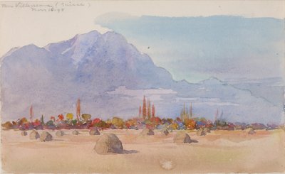スイス、ヴィルヌーブ近郊 作： George Elbert Burr