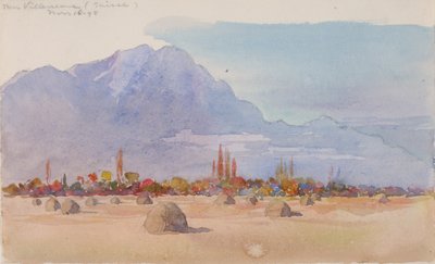 スイス、ヴィルヌーヴ近郊、1898年。 作： George Elbert Burr