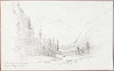 チロル州ランドロ近郊の道路にて 作： George Elbert Burr