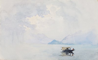 雨、ベラージオ、1898年。 作： George Elbert Burr