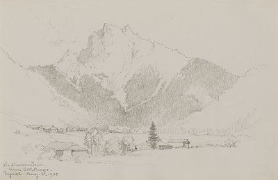 チロル州アルト・プラグス近郊のデュレンシュタイン 作： George Elbert Burr