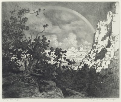 砂漠の端、アリゾナ 作： George Elbert Burr