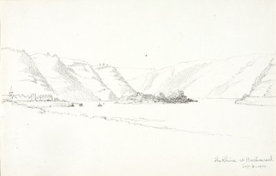 バッハラッハのライン川 作： George Elbert Burr