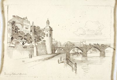 無題（モーゼルにかかる古い橋） 作： George Elbert Burr