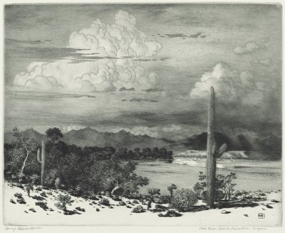 ベルデ川、アリゾナ州アパッチ居留地 作： George Elbert Burr