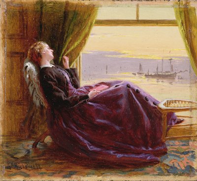1864年の夕方に 作： George Elgar Hicks