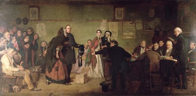 治安判事の前に 作： George Elgar Hicks