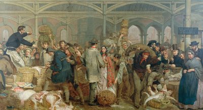 ビリングスゲートフィッシュマーケット 作： George Elgar Hicks