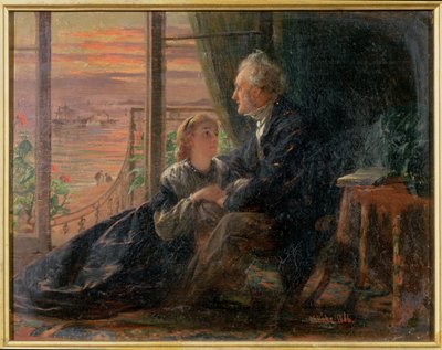 イブニングテイルズ、1866 作： George Elgar Hicks