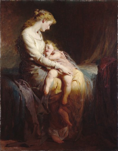 母と子 作： George Elgar Hicks